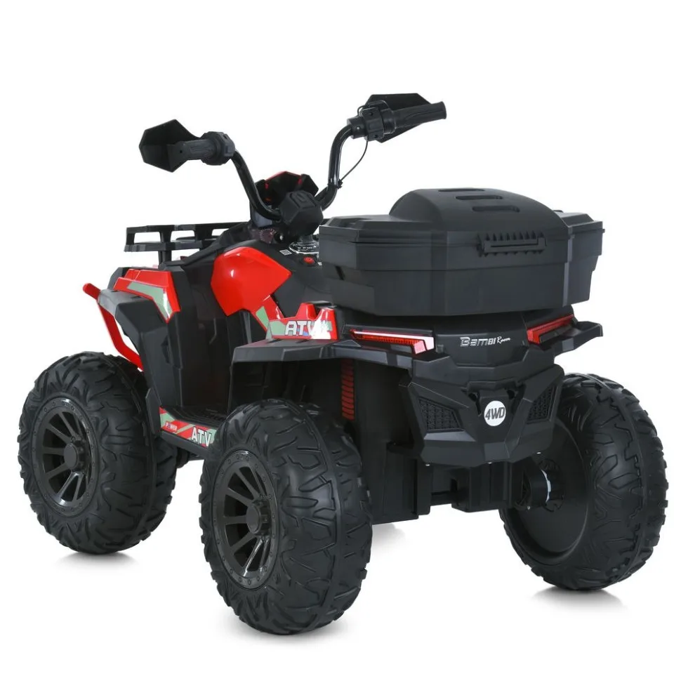 Дитячий квадроцикл Bambi Racer екокожа 123х72 см Червоний