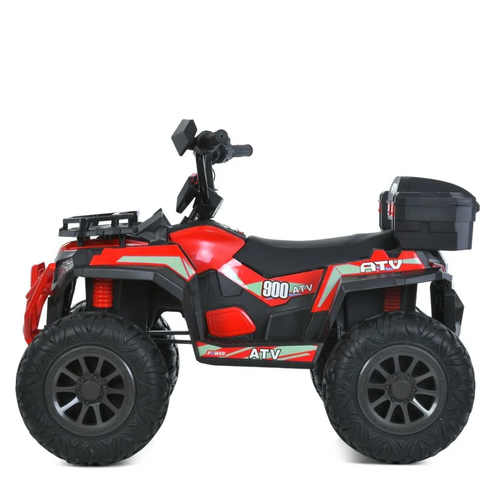 Дитячий квадроцикл Bambi Racer екокожа 123х72 см Червоний