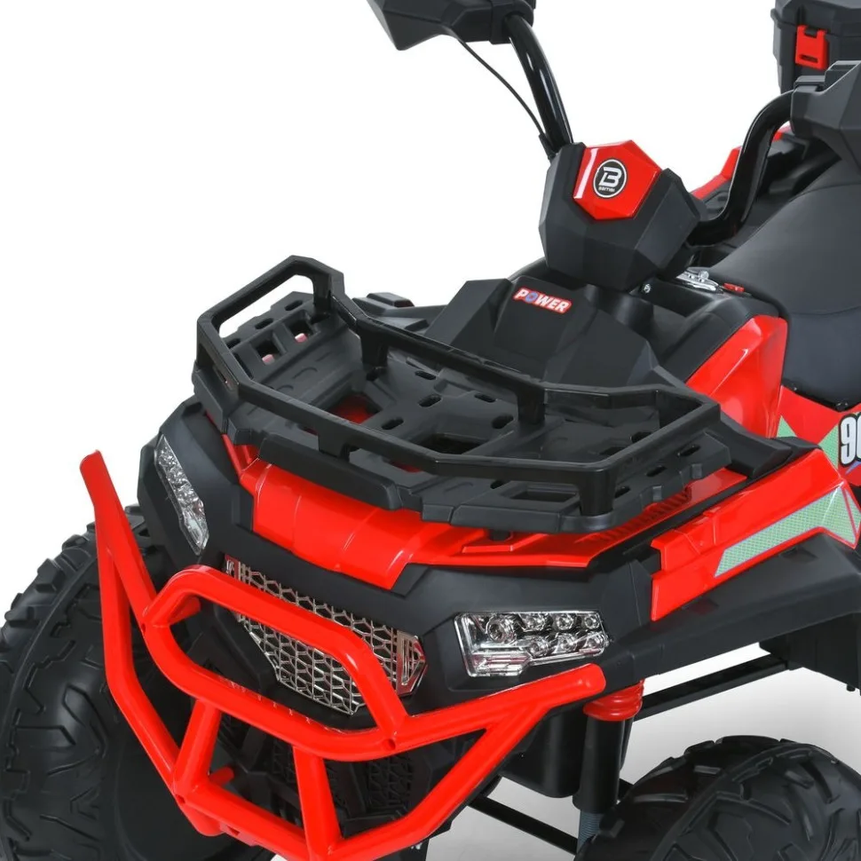 Дитячий квадроцикл Bambi Racer екокожа 123х72 см Червоний
