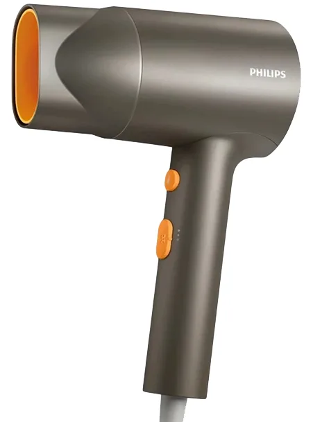 Фен Philips компактный 1600 Вт 2 скорости 2 температуры серый