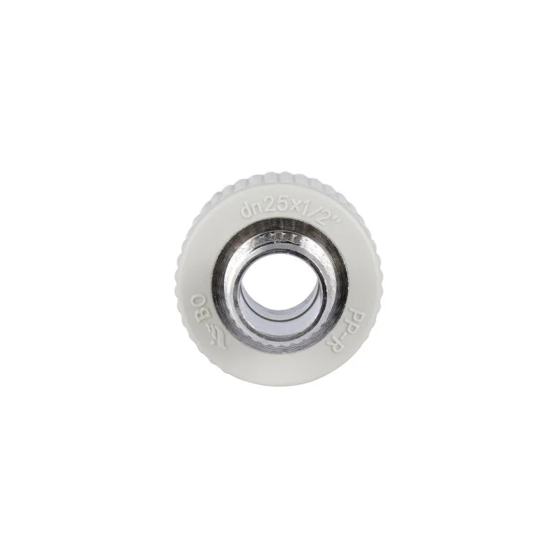 Муфта PPR 25x1/2" Серая Латунь