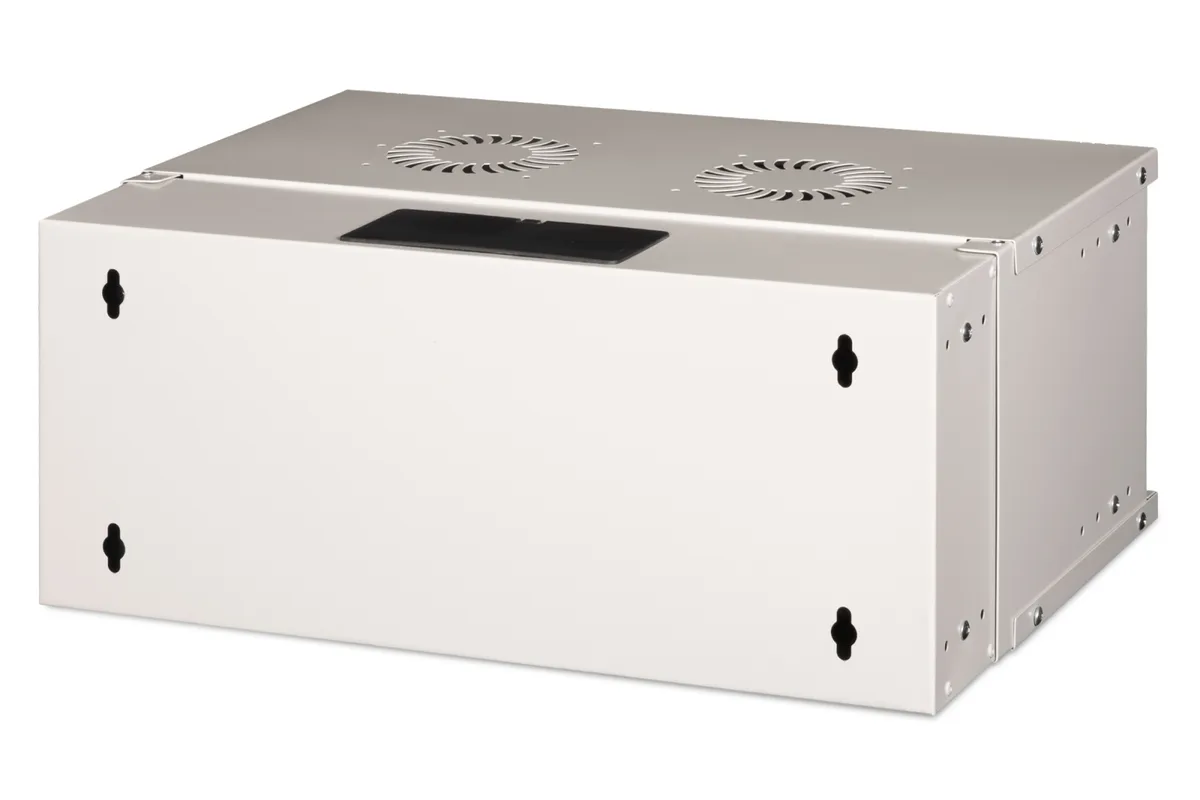 Шкаф DIGITUS 19", 4U, SOHO PRO, стеклянные двери, 540x400 мм, максимальная нагрузка 60 кг, серый.