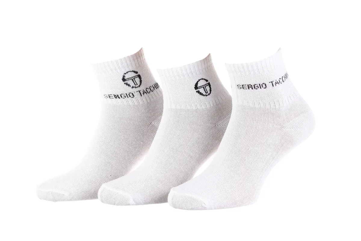 Шкарпетки Sergio Tacchini бавовна 36-40 білий 3 пари