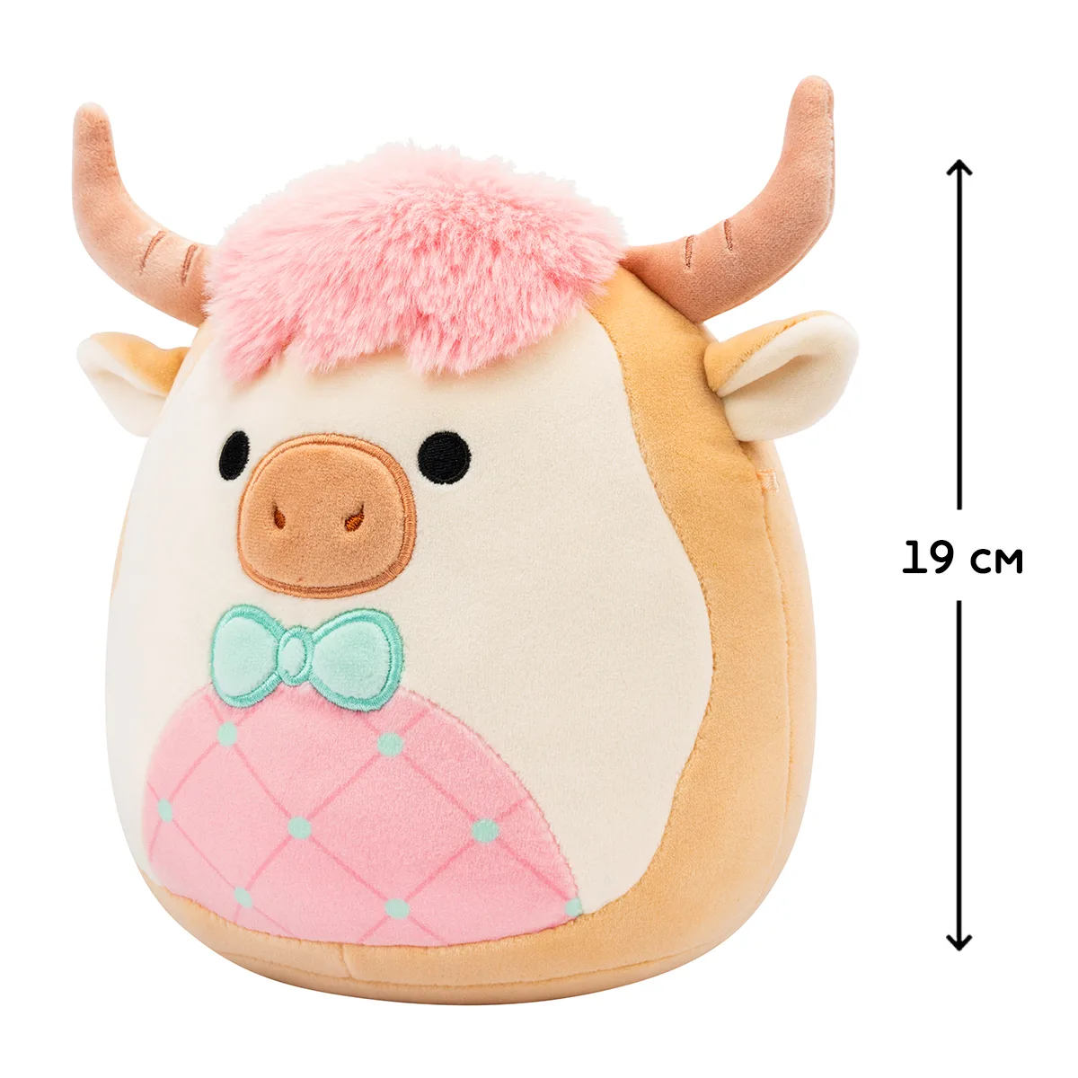 М'яка іграшка Squishmallows поліестер 19 см корівка