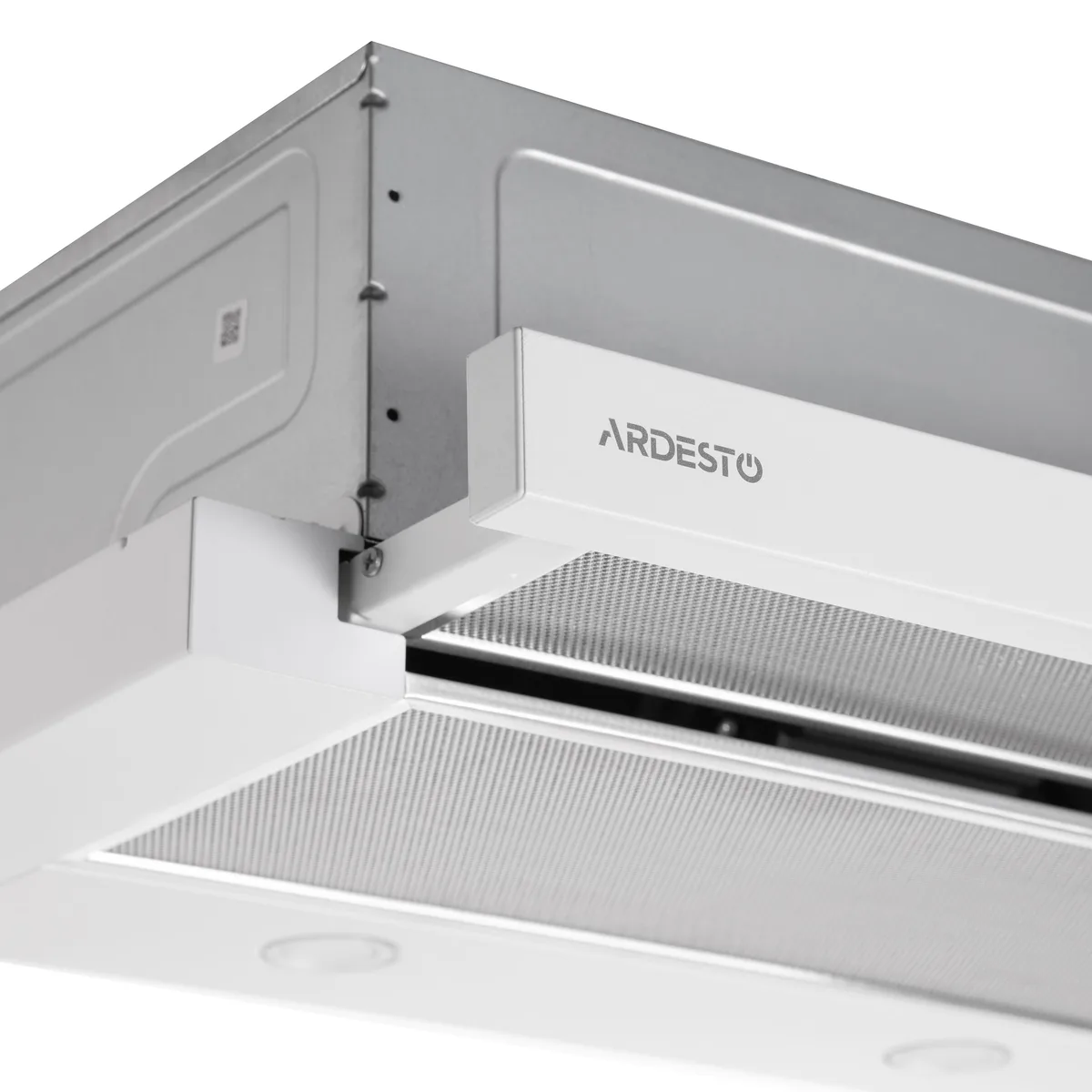 Вытяжка ARDESTO телескопическая, 60 см, 700 м3/ч, металл, 2x1 Вт LED, кнопочная, белая