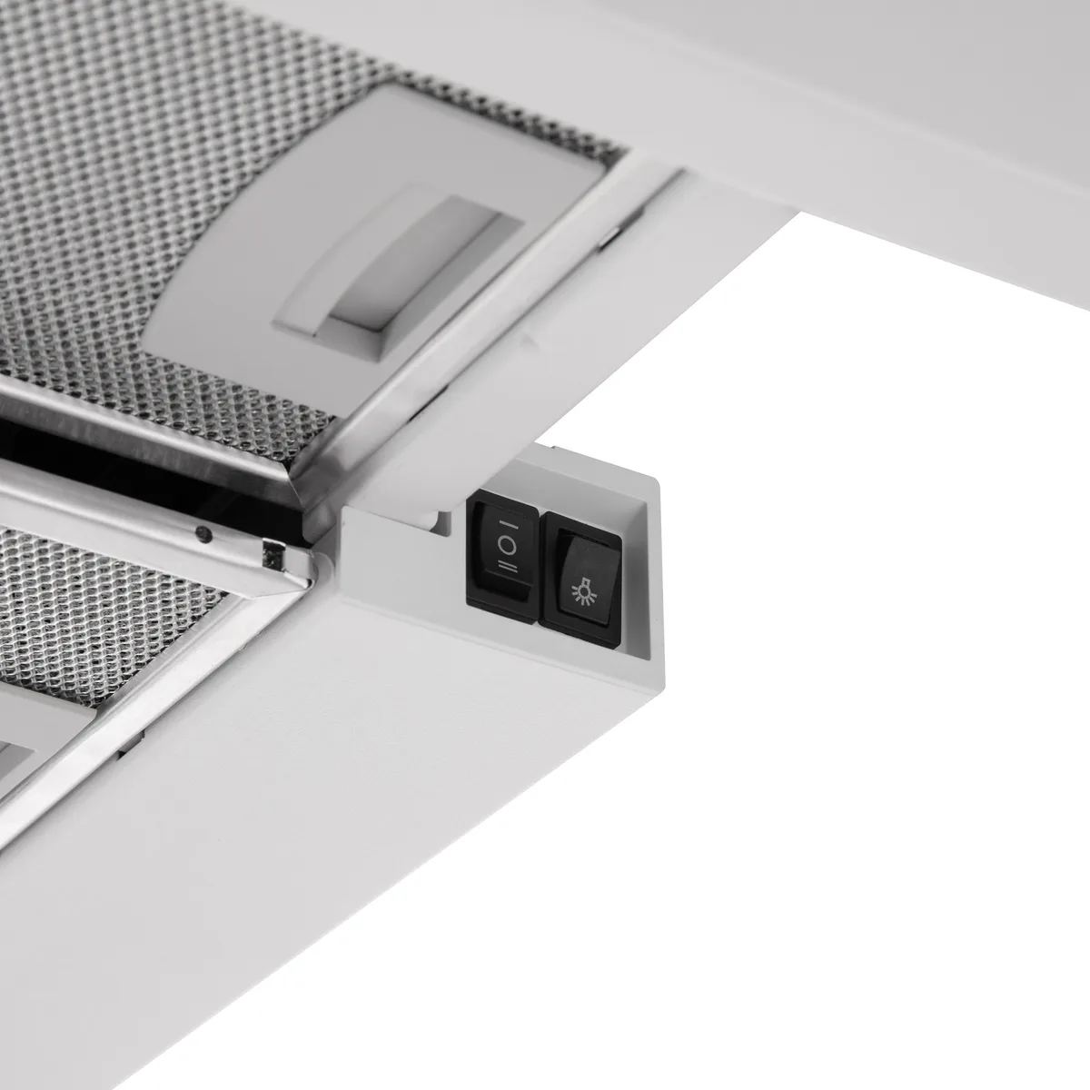 Вытяжка ARDESTO телескопическая, 60 см, 700 м3/ч, металл, 2x1 Вт LED, кнопочная, белая