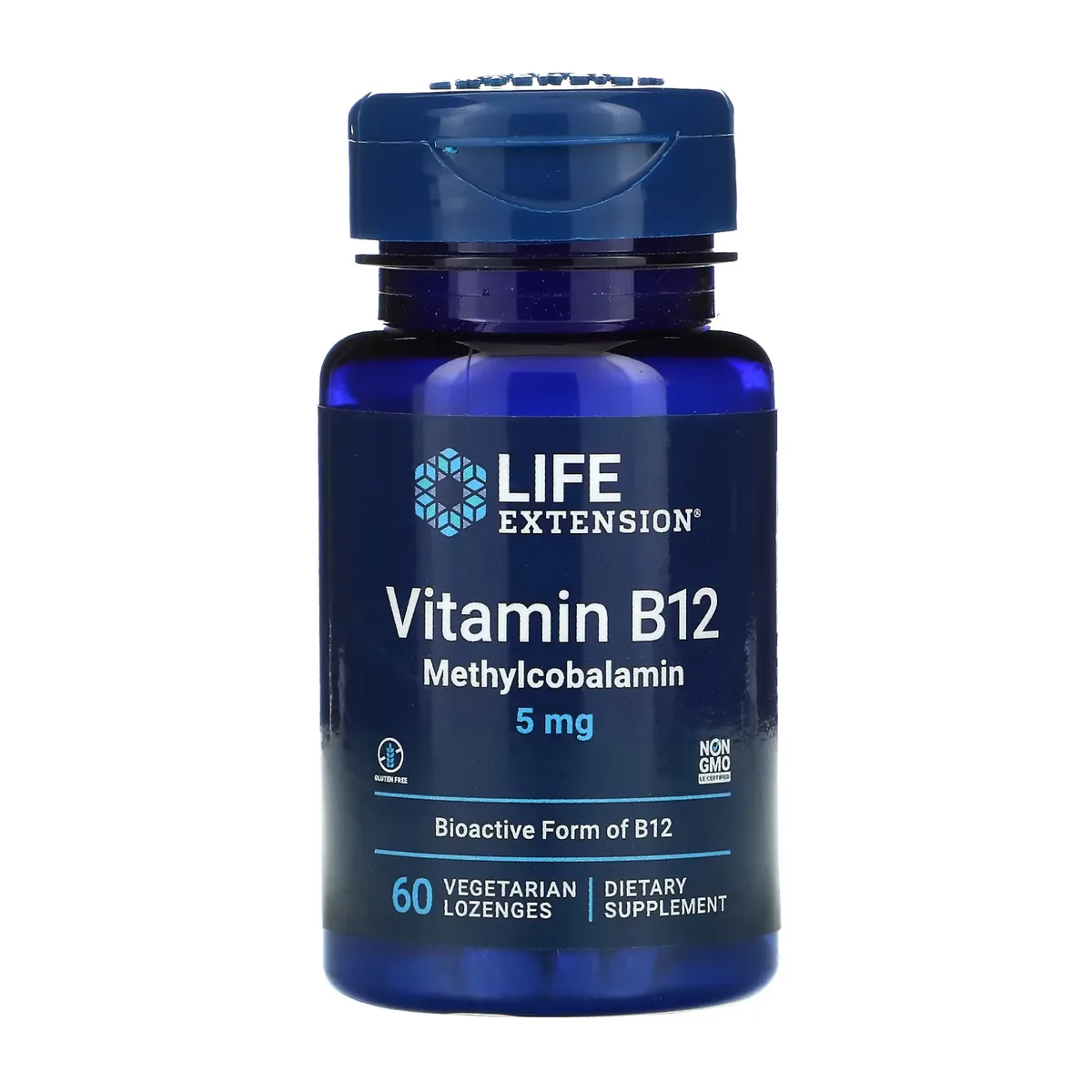 Vitamin B12 Methylcobalamin 5 mg Life Extension 60 вегетарианских капсул без ГМО