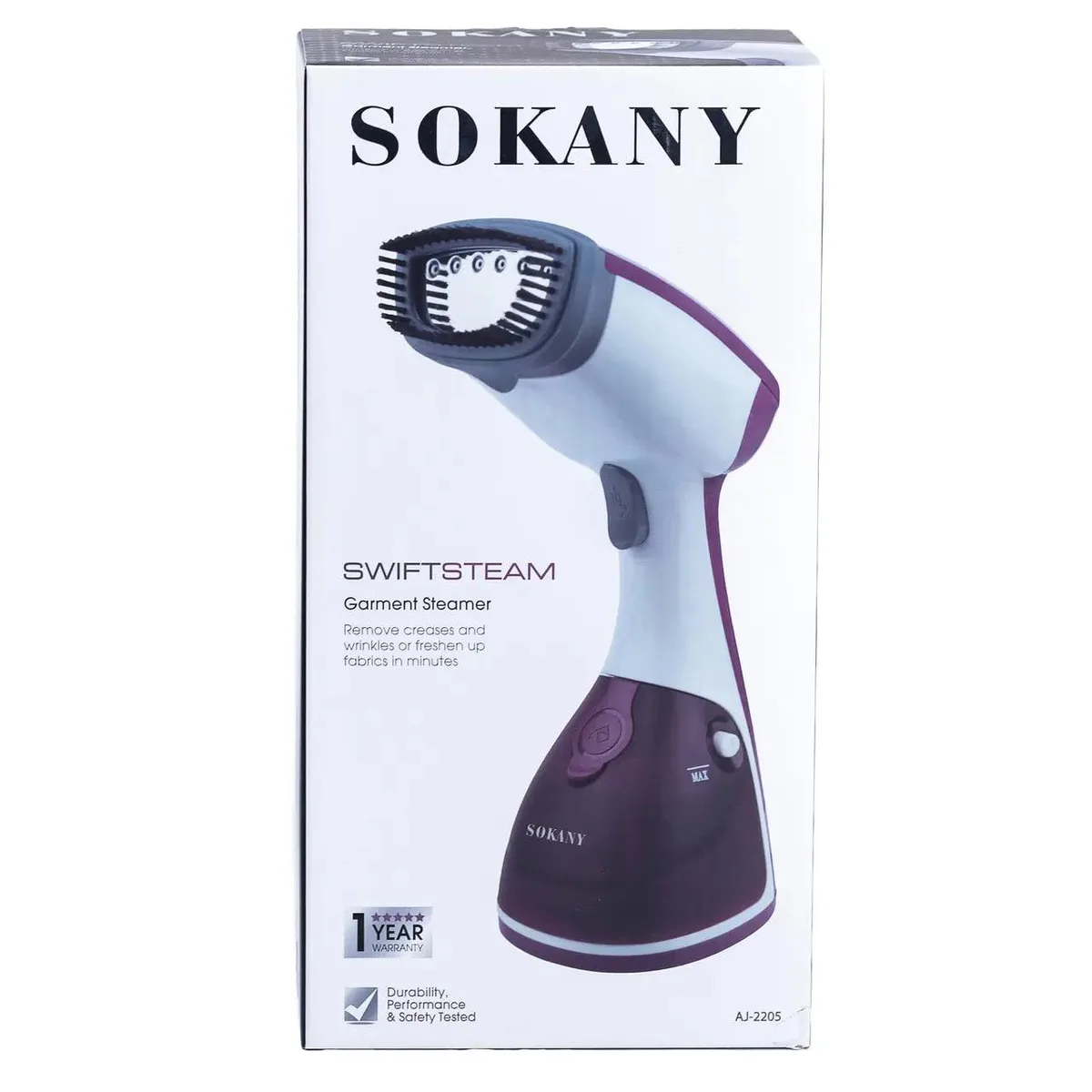 Ручний відпарювач SOKANY 250 мл 1200 Вт 27х10 см Блакитний