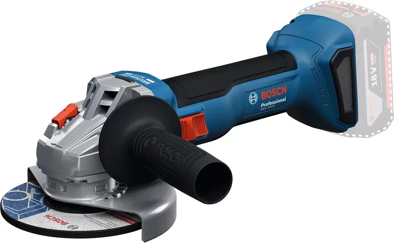 Шліфмашина кутова акумуляторна Bosch 125мм 18В 1.6кг для шліфування різання металу та плитки