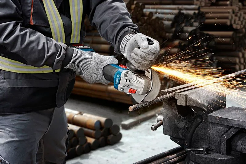 Шліфмашина кутова акумуляторна Bosch 125мм 18В 1.6кг для шліфування різання металу та плитки