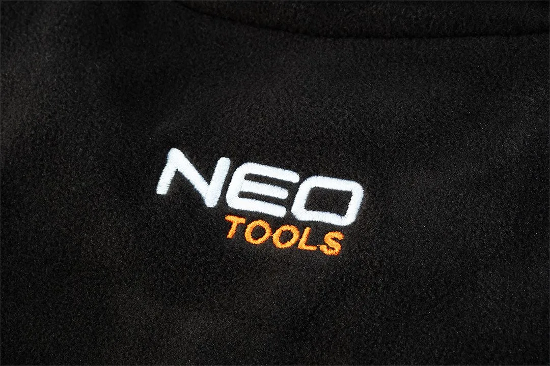 Флісова робоча кофта Neo Tools Outdoor, 300 г/м2, на застібці, XXL (58), чорна.