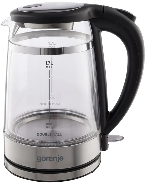 Электрический чайник Gorenje Стекло 1,7 л Черный 2200 Вт