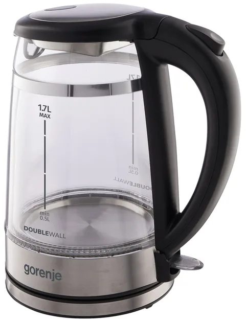 Электрический чайник Gorenje Стекло 1,7 л Черный 2200 Вт