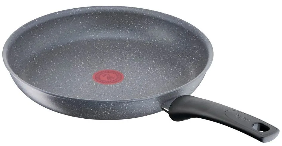 Сковорода Tefal Healthy Chef, 26 см, алюмінієва, з бакелітовою ручкою, сірого кольору.