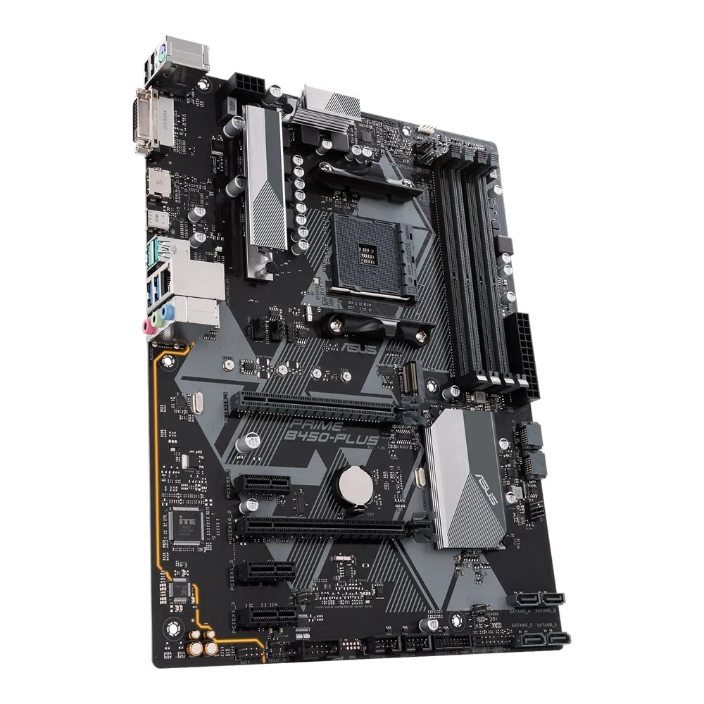 Материнcька плата ASUS PRIME B450-PLUS sAM4 B450 2xDDR4 HDMI DVI ATX