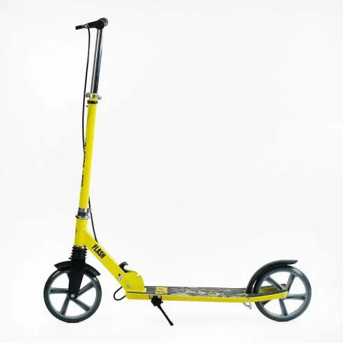 Самокат двоколісний Best Scooter сталева рама з ручним гальмом для дітей та дорослих з амортизатором 200мм.