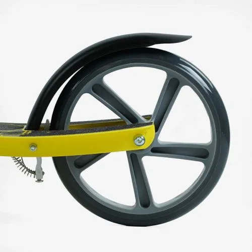 Самокат двоколісний Best Scooter сталева рама з ручним гальмом для дітей та дорослих з амортизатором 200мм.