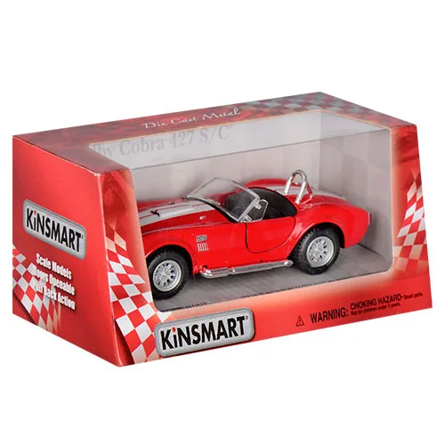 Детская коллекционная машинка Kinsmart металл 12 см Красный