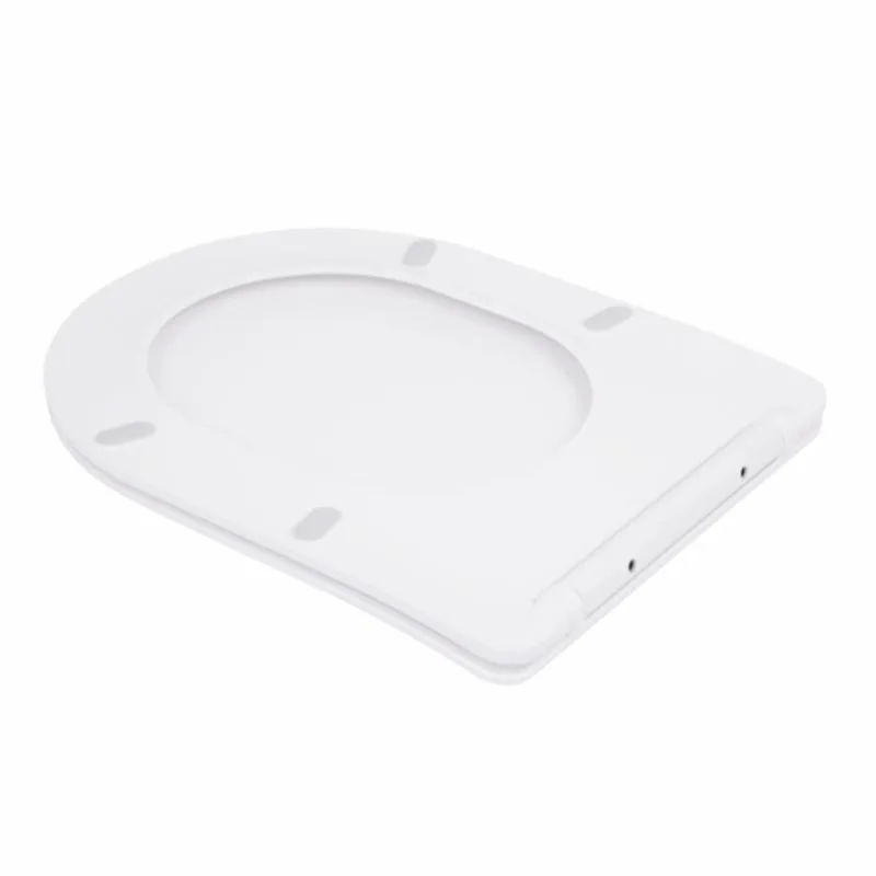 Сиденье для унитаза овальное с микролифтом Quick Release дюропласт 46x36x5 см белое