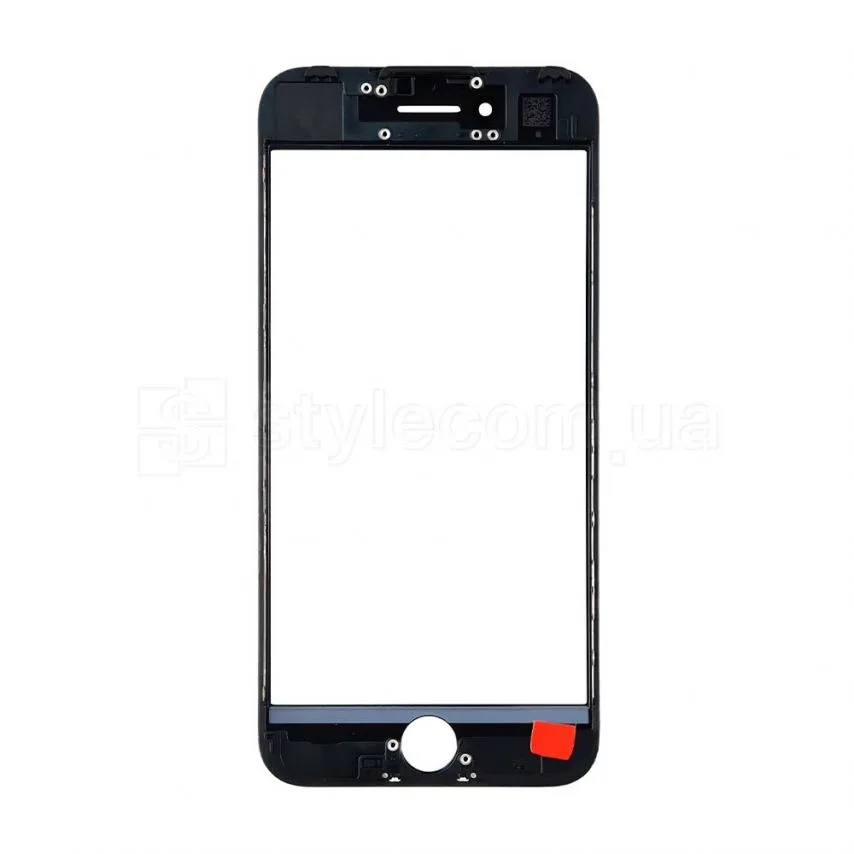 Скло для переклеювання Apple iPhone 7 з рамкою чорне Original Quality