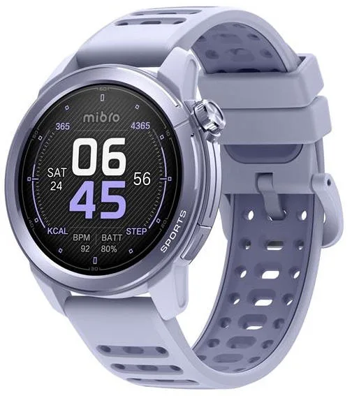 Смарт-годинник Mibro AMOLED 1.32" 46мм ліловий 5ATM GPS Bluetooth 5.3