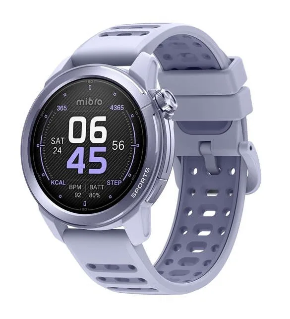 Смарт-годинник Mibro AMOLED 1.32" 46мм ліловий 5ATM GPS Bluetooth 5.3