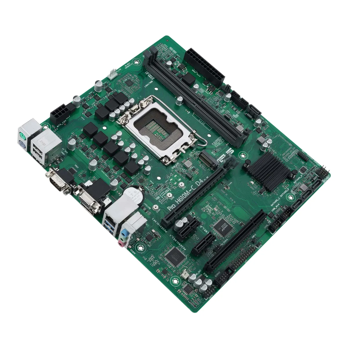 Материнcька плата ASUS PRO H610M-C D4-CSM s1700 H610 2xDDR4 M.2 HDMI D-Sub mATX