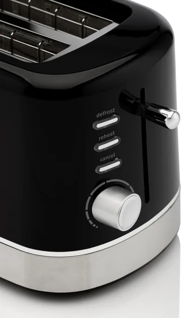 Тостер Gorenje пластик 16,2х27,5х18,9 см чорний 850 Вт 2 тости 7 режимів обсмажування