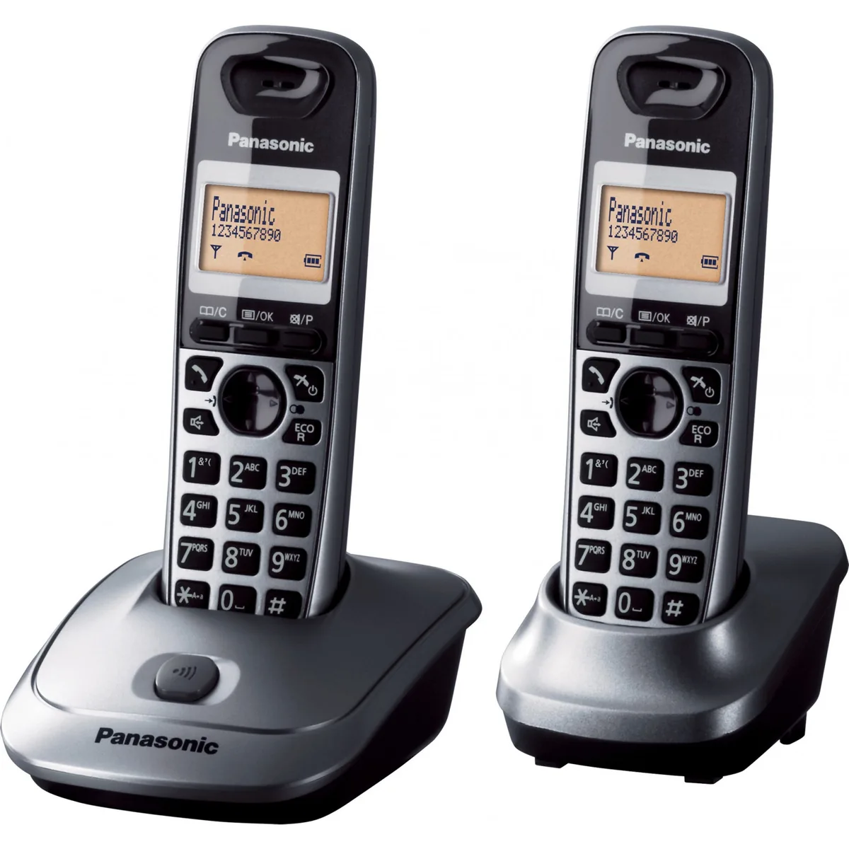 Радиотелефон DECT Panasonic KX-TG2512UAM, металлический