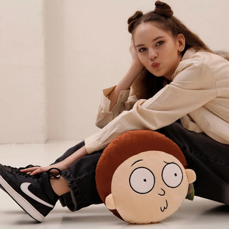 Декоративна подушка Морті Rick and Morty гіпоалергенна 36 см зелена
