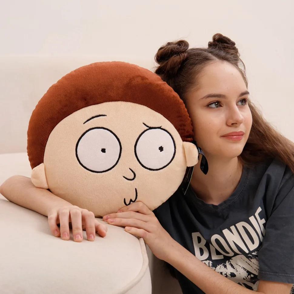 Декоративна подушка Морті Rick and Morty гіпоалергенна 36 см зелена