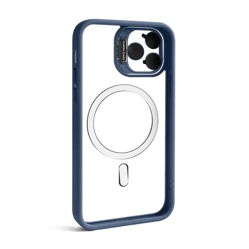 Чохол MagSafe для iPhone 11 Pro силікон пластик з підставкою синій