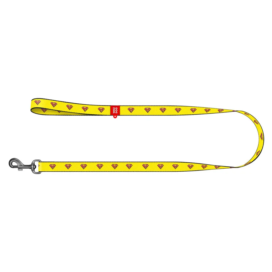 Поводок WAUDOG Nylon Супермен 15 мм x 122 см нейлоновый для собак