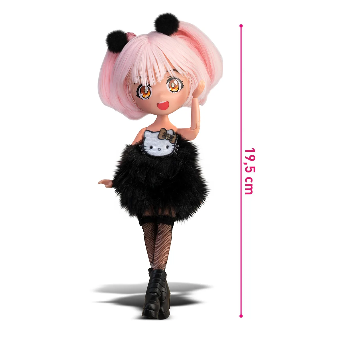Лялька 4SF Manga Dolls Hello Kitty комбіновані матеріали 19,5 см золота