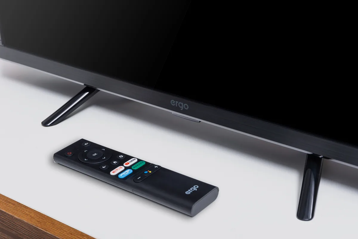 LED телевизор ERGO 24 дюйма черный VA HD Smart TV