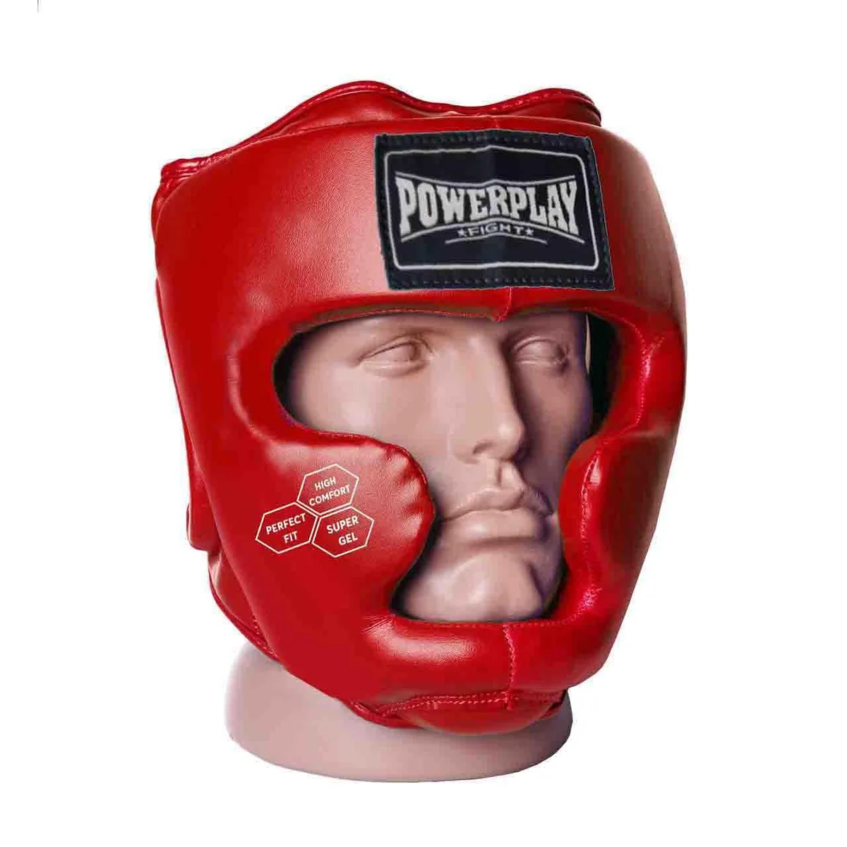 Боксерський шолом Active Point PU шкіра XS Червоний
