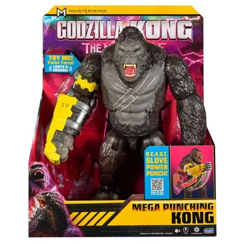 Фігурка Godzilla x Kong Мега потужний удар Конго зі звуковими ефектами для дітей 4 роки і старше колекційна іграшка