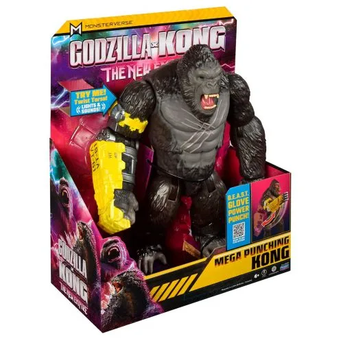 Фігурка Godzilla x Kong Мега потужний удар Конго зі звуковими ефектами для дітей 4 роки і старше колекційна іграшка