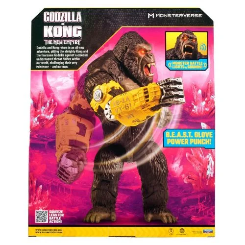 Фігурка Godzilla x Kong Мега потужний удар Конго зі звуковими ефектами для дітей 4 роки і старше колекційна іграшка