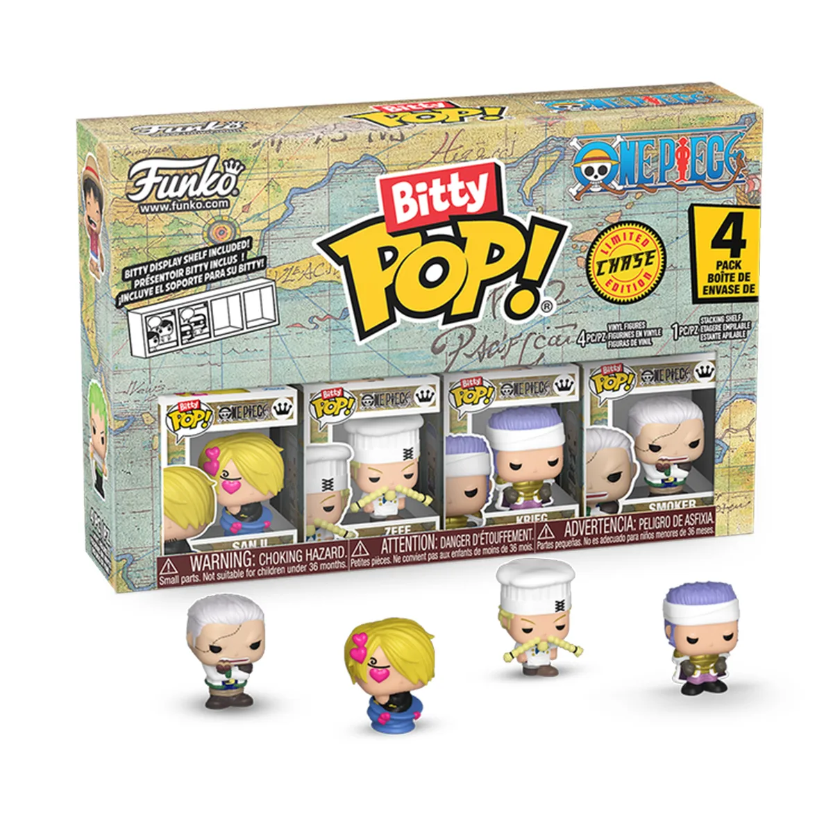 Набір ігрових фігурок Funko вініл 2,5 см Санджі 4 фігурки
