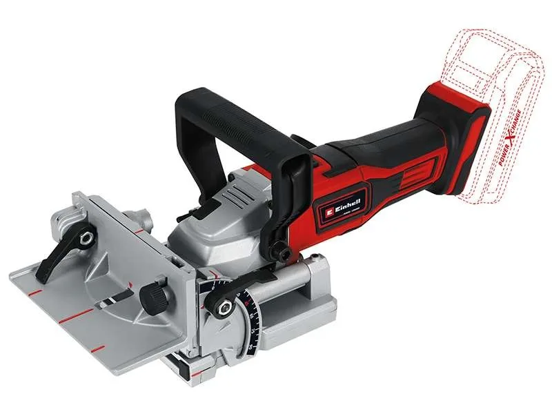 Акумуляторний ламельний фрезер Einhell TE-BJ 18LI - Solo 18В, диск 100х22х3.8мм, 6500 об/хв, вага 2.18 кг, без акумулятора та заря