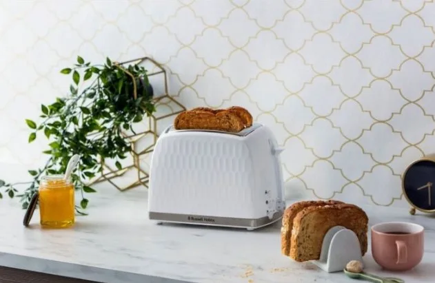 Тостер Russell Hobbs пластик 19,6х26,8х18,5 см Білий