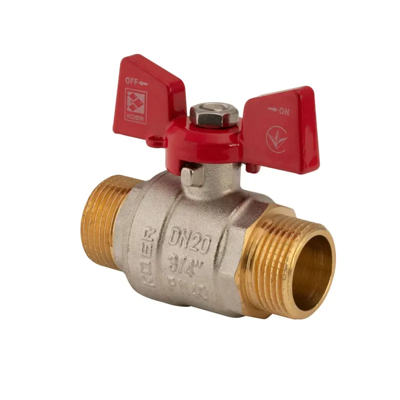 Кран шаровой Koer латунь 3/4" стальной