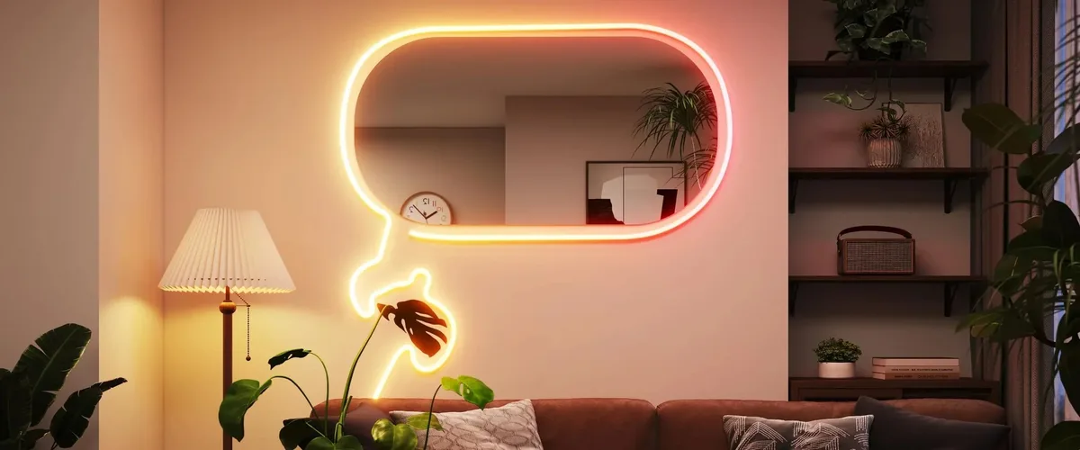 Светодиодная лента умная Govee H61D3 Neon Rope Light 2,3 м, RGBIC, WI-FI/Bluetooth, белая