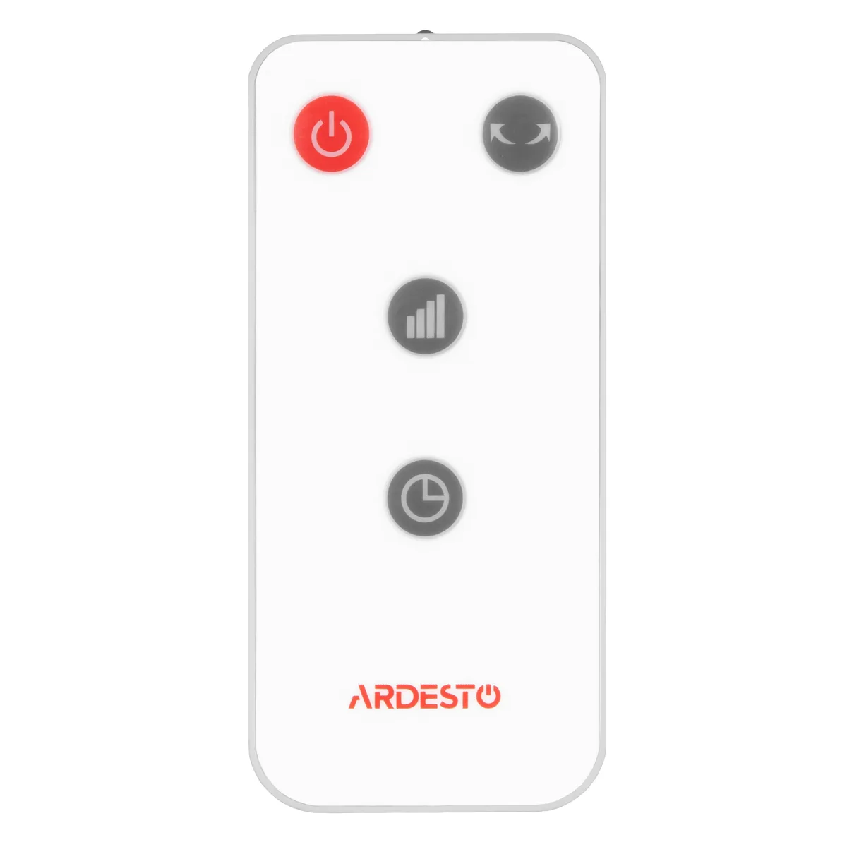 Вентилятор ARDESTO FN-B1140R, напольный, диаметр 40 см, мощность 55 Вт, электронное управление, дисплей, таймер, дистанционный пульт, круглая опора, белый цвет