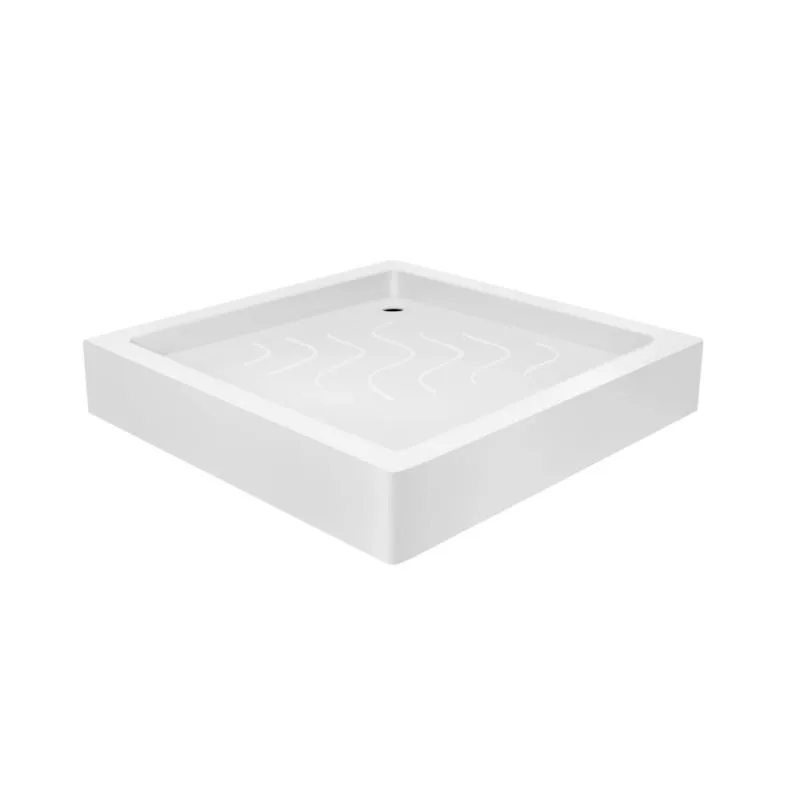Душова кабіна Lidz SC90x90.SAT.LOW.FR матове скло 4 мм акриловий піддон 90x90 см сатинова