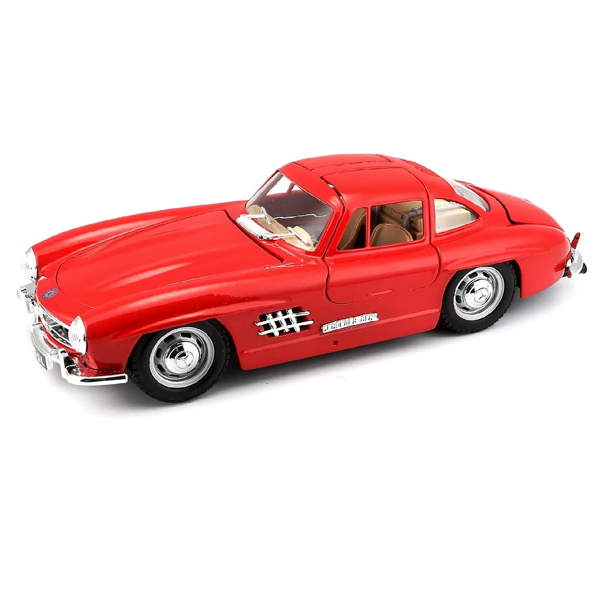 Автомодель Bburago метал 1:24 червоний сріблястий