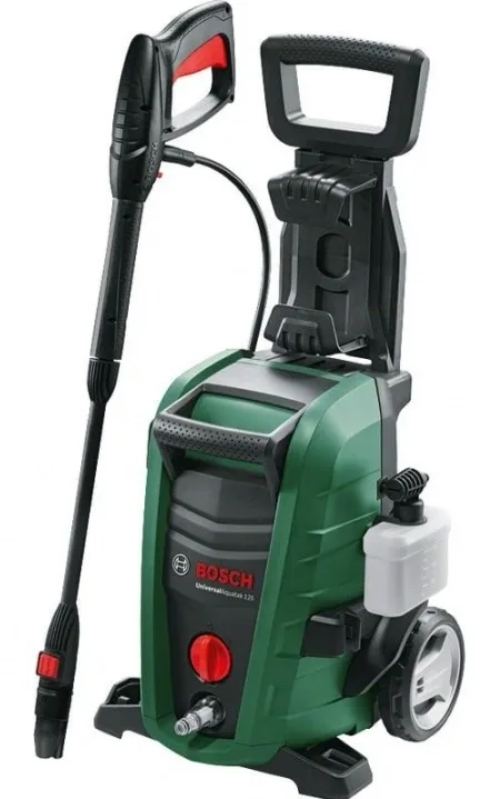 Високотискова мийка Bosch UniversalAquatak 130, 1700 Вт, 130 бар, 380 л/год, насадка 3 в 1, вага 7,8 кг.