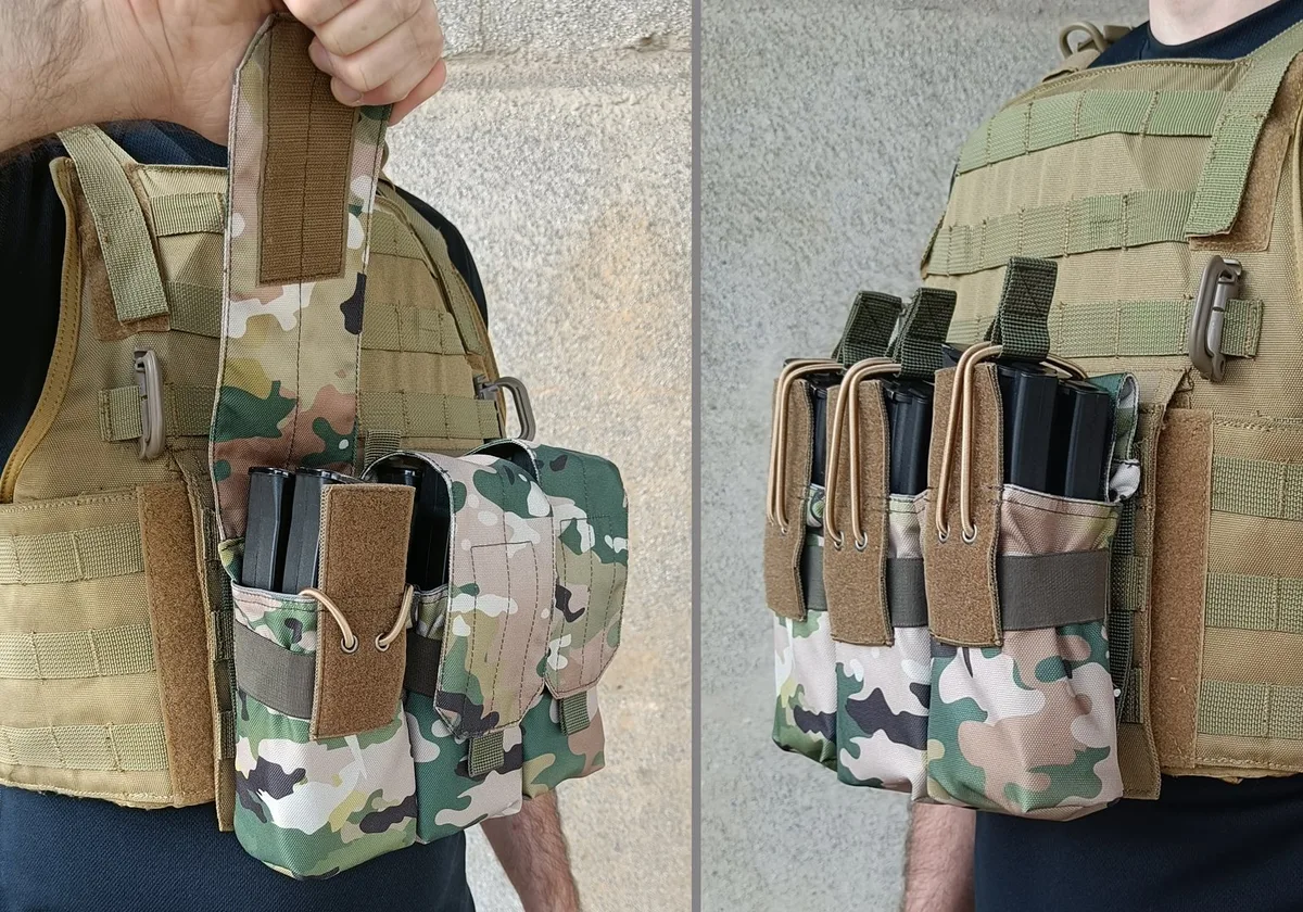 Підсумок EasyFit Cordura 1050 під 6 магазинів АК РПК трійний мультикам