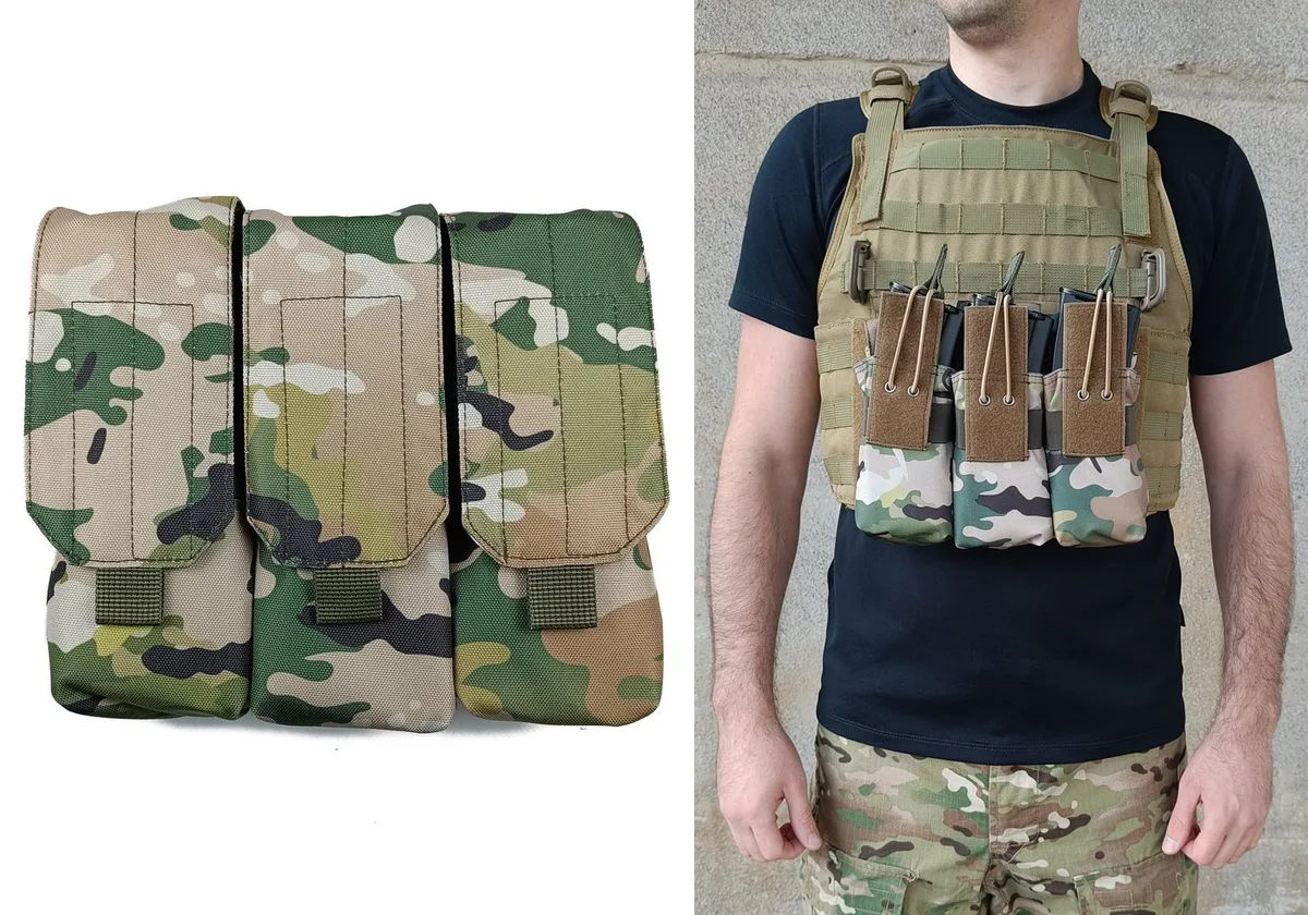 Підсумок EasyFit Cordura 1050 під 6 магазинів АК РПК трійний мультикам